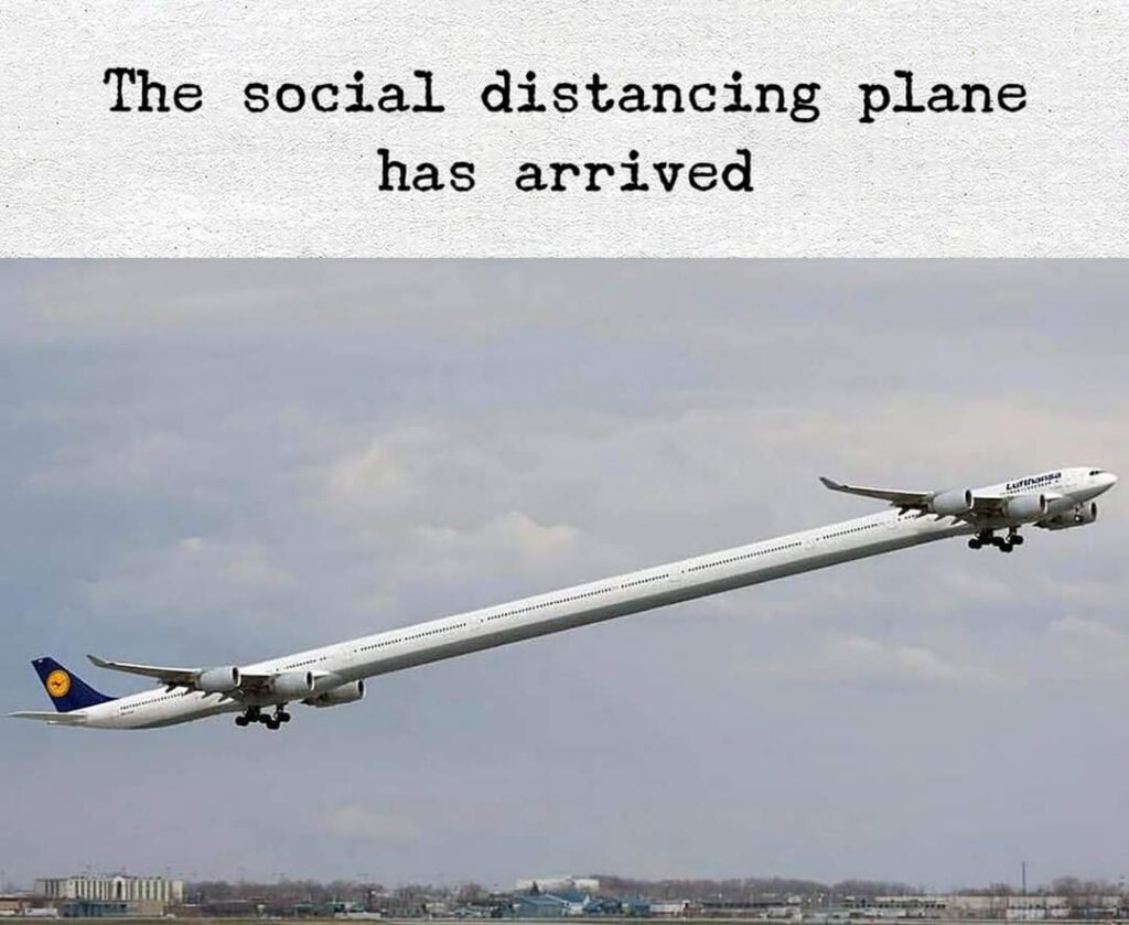 The social distance plane