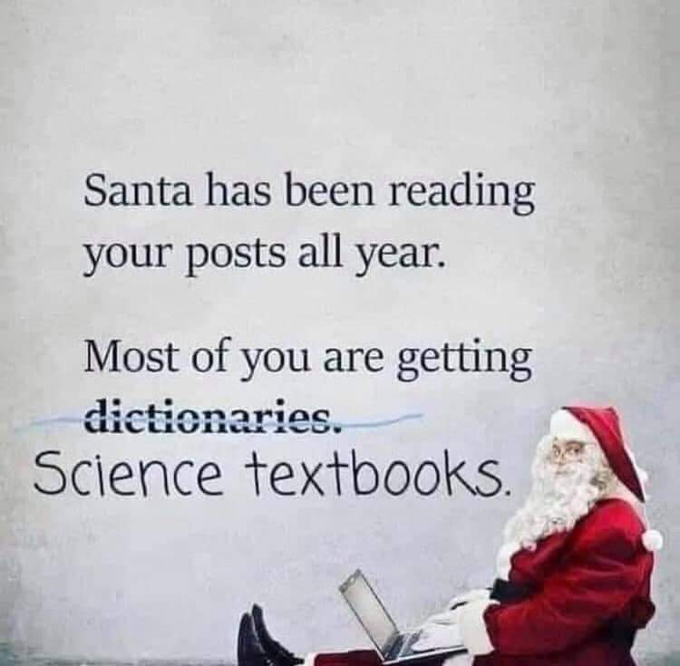 Santa has been reading